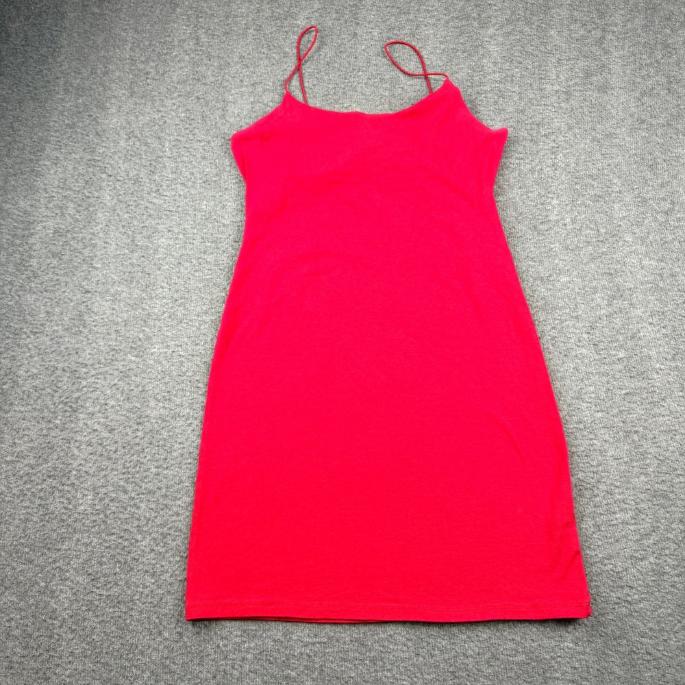 Ambiance Red‎ Spaghetti Strap Women's L Large Mini Bodycon Dress 73356